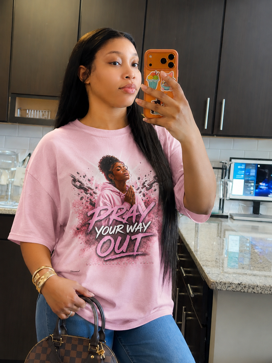 Pray Your Way Out • Oversized Fit • Pink 🩷